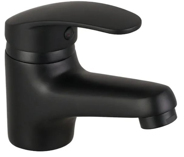 Canilla Grifería para Baño Monocomando Lavatorio Metal Negro